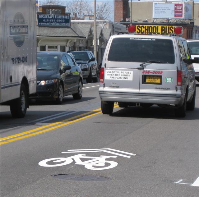 Bike run over by bus